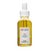 Port Products Conditioning Beard Absolute  glass bottle of gold oil with dropper on white background