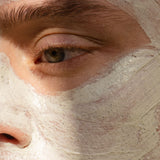Double Down creamy texture close up on man's face 
