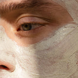 Double Down creamy texture close up on man's face